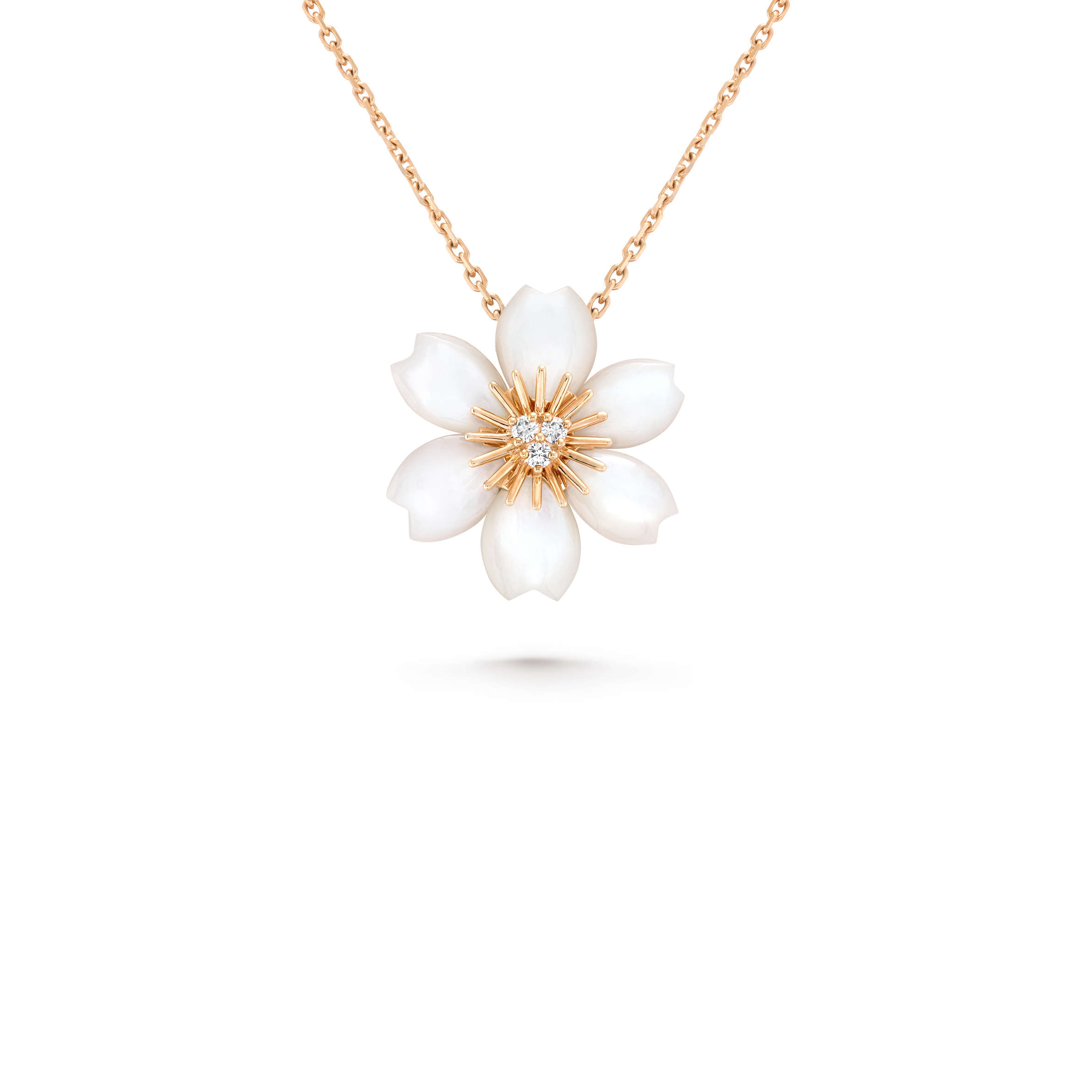 V*N CL*F arpels rose de noËl pendant, mini model vcarp7t10